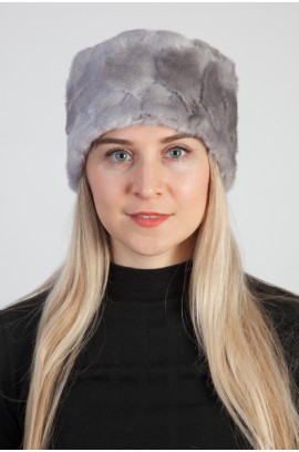 Grey mink fur hat – Created with mink fur remnants